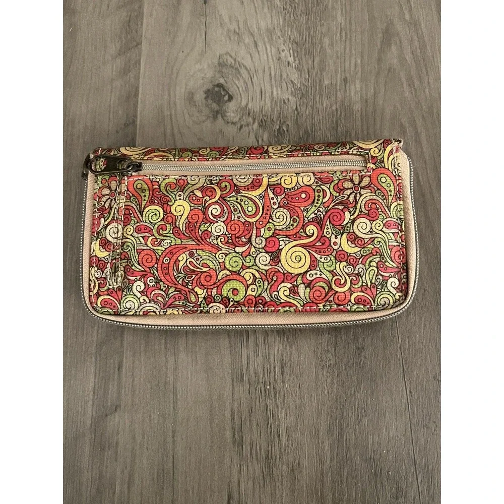 Vintage Sakroots Womens Wallet Peace Hippie Boho Design Good Condition Some Wear